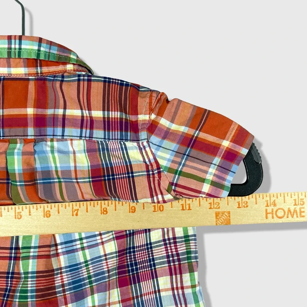 Ralph Lauren Button Down Shirt Kids 9M Multicolor Plaid Preppy Classic